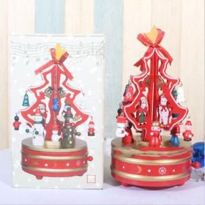 Custom Navidad Plastic Christmas Fairy Carousel Music Box