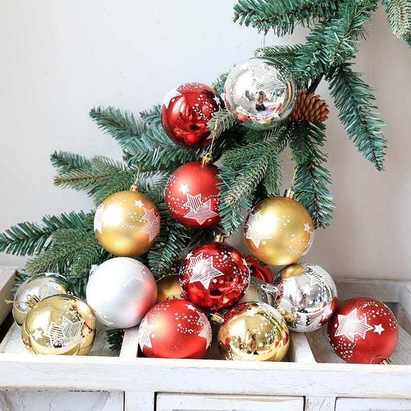 Christmas Ball Boxed Painted Ball Christmas Decoration Package Hanging Ball Shopping Mall Decoration Christmas Ball Wholesale