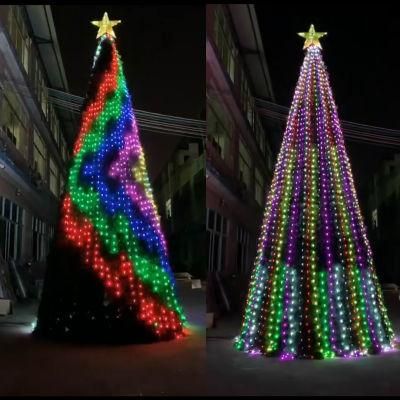 Customize Curtain Light DMX 512 Artificial Tree Christmas Decoration