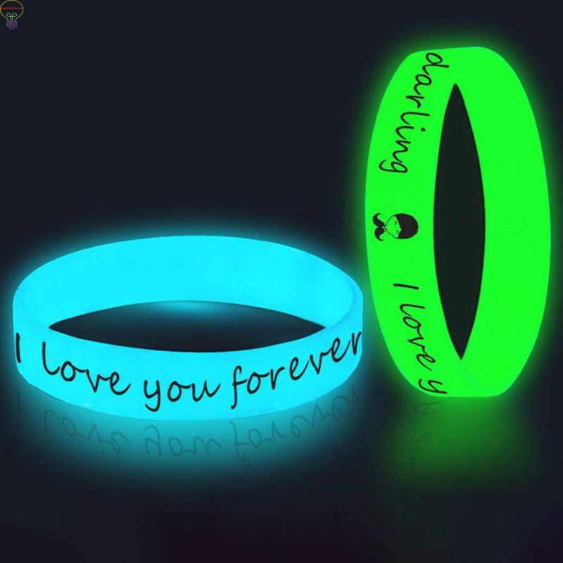 Silicone Bracelets I Love You Luminous Rubber Wristbands
