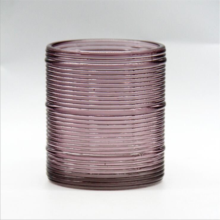 Best Selling Various Specifications Violet Glass Votive Candle Jar for Home Decoration