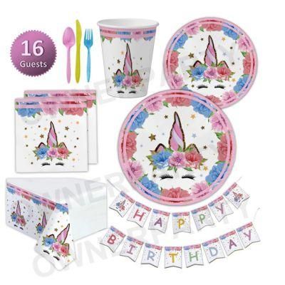 Kids Birthday Unicorn Party Set Event Themed Party Supplies