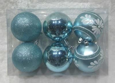 Christmas Plastic Ball with Hand Painted Home Decoration