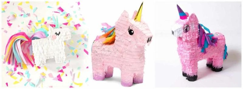 Birthday Party Supplies White and Pink Heart Design Wholesale Unicorn Paper Pinata