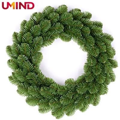 Yh1972 Customized Wholesale Hanging Artificial Wreath 30cm for Decoration Christmas Artificial