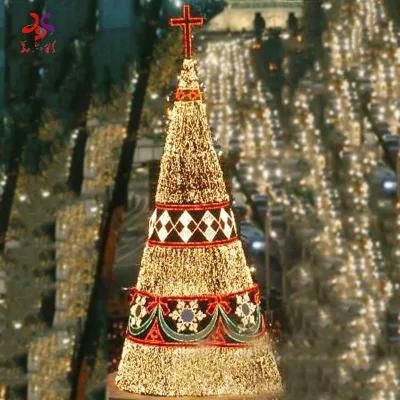 Decoration LED Light up Snow Needle Artificial Christmas Pine Tree