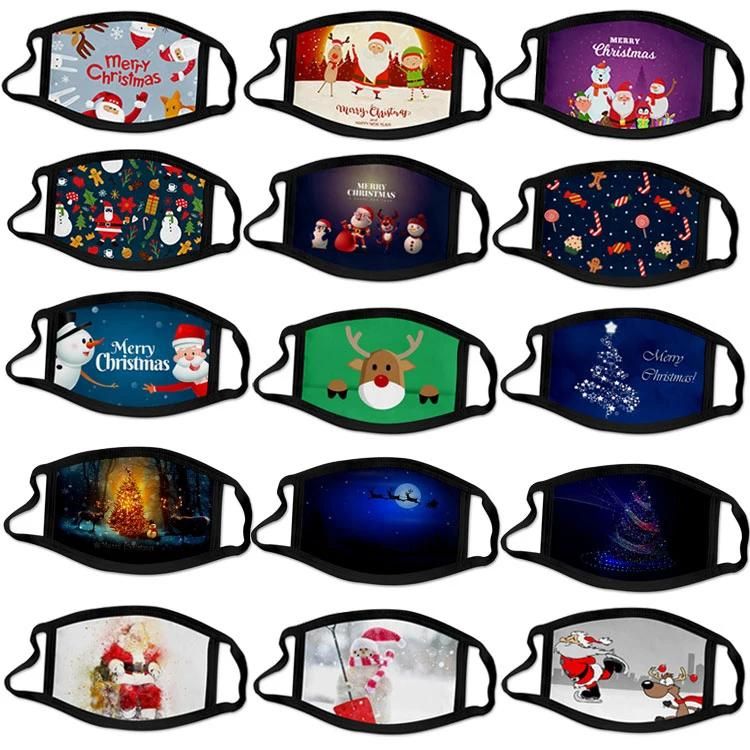 Wholesale Dust Proof Cotton Reusable Washable Christmas Party Masks