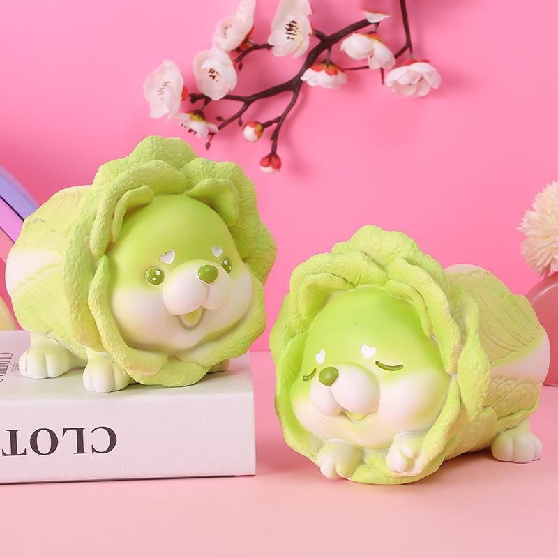 Cute Vegetable Dog Birthday Gift Toy Hot Selling Resin Ornament