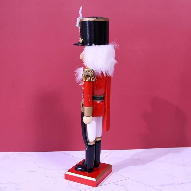 Soldier 14.2 Inch Traditional Wooden Nutcracker, Festive Christmas Decor for Shelves and Tables