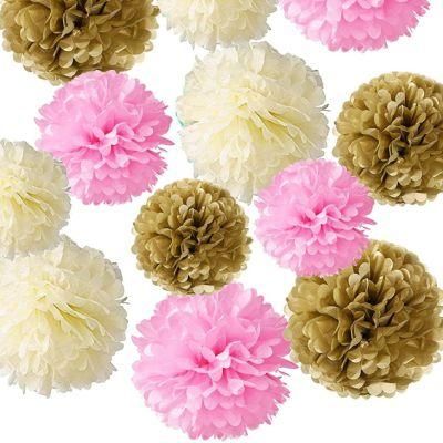 Birthday Party Wedding Decorations Paper Pompoms Tissue Paper Flower Balls