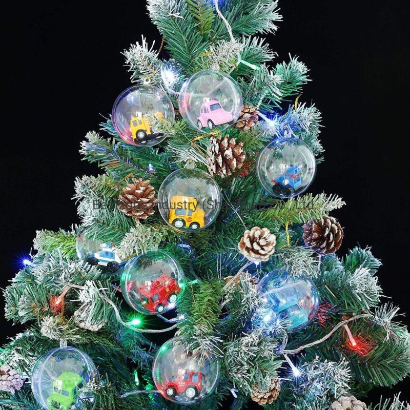 Clear Plastic Christmas Balls (hanging-60)