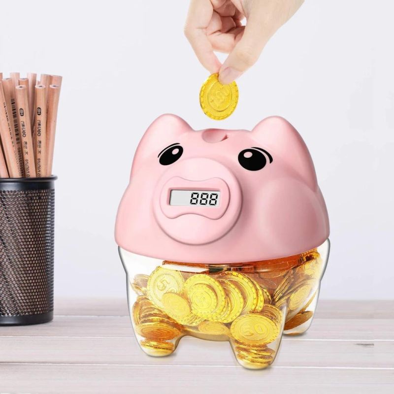 Amazon Hot Sell Digital Piggy Coin Bank for Kids Gifts