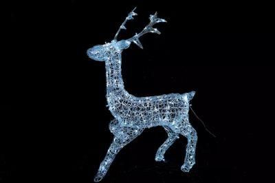 3D Motif Lights Waterproof Modern Light up Deer for Christmas Holiday Indoor Outdoor Decoration