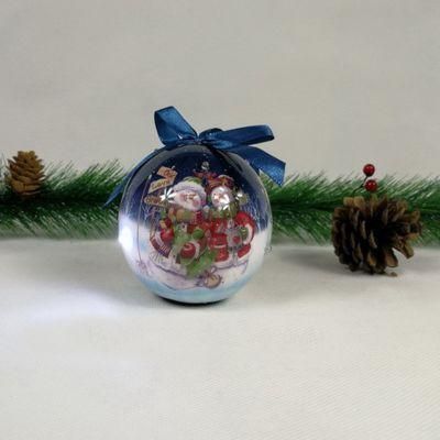 Paper Wrapped Polyfoam Christmas Ball for Decoration