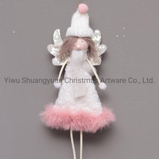 New Design High Sales Christmas Angel Hanging Decor for Holiday Wedding Party Decoration Supplies Hook Ornament Craft Gifts