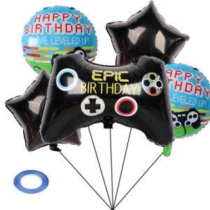 18inch Fortnite Gamepad Controller Aluminum Foil Balloon Set