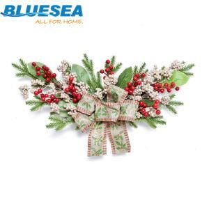 50cm Small Red Fruit PE Christmas Horn Garland Rattan Door and Window Ornaments