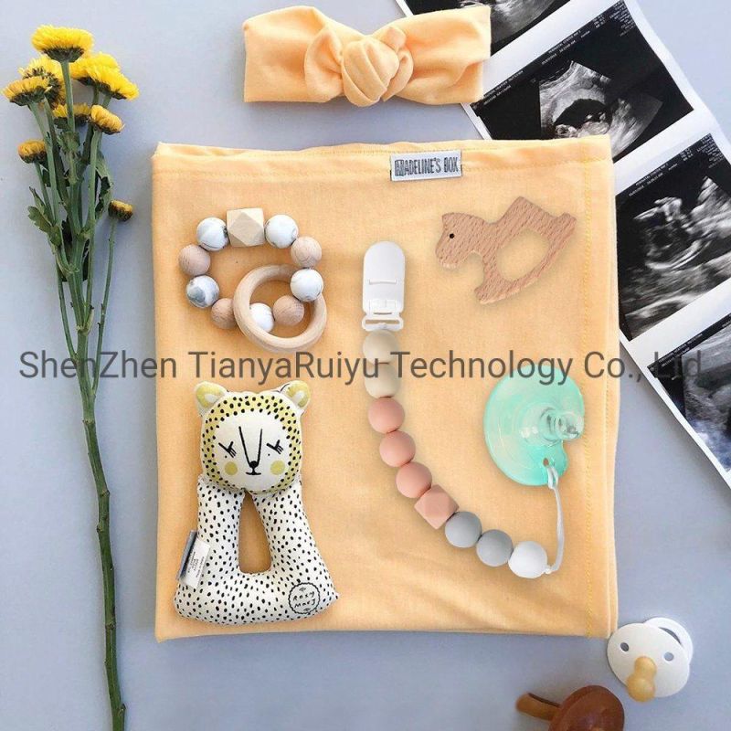 Wholesale BPA Free Chewable Food Grade Silicone Dummy Nipple Holder Clip Silicone Baby Pacifier Chain