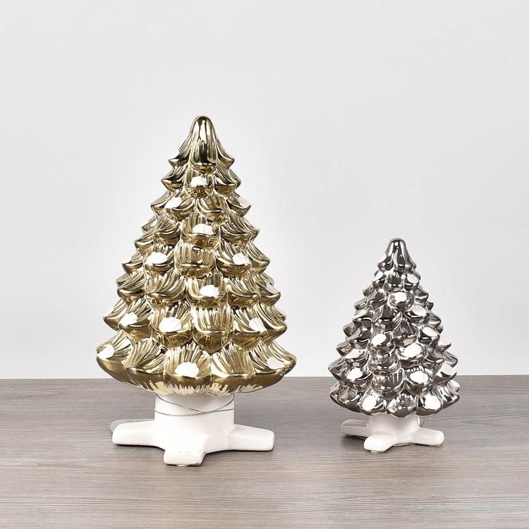 Home Ceramic Decoration Ornament Pieces Gift Christmas Tree
