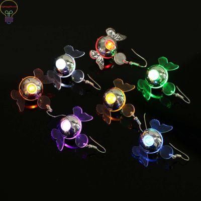 LED Butterfly Earring Flash LED Earrings Personality Luminous Earrings Light