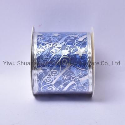 Christmas Ribbon Decor for Holiday Wedding Party Decoration Supplies Hook Ornament Craft Gifts