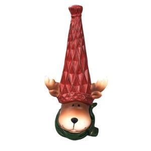 Cute Ceramic Elk Head for Christmas Ornament
