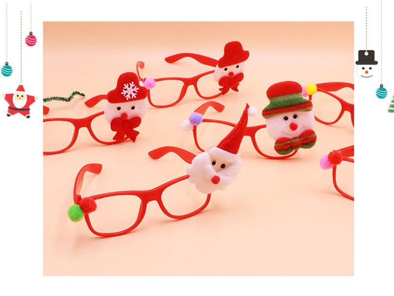 Merry Christmas Frame Novelty Santa Claus Glasses Costume