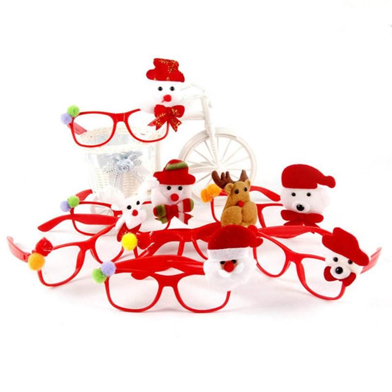 Merry Christmas Frame Novelty Santa Claus Glasses Costume