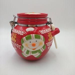 christmas Ceramic Candy Jar