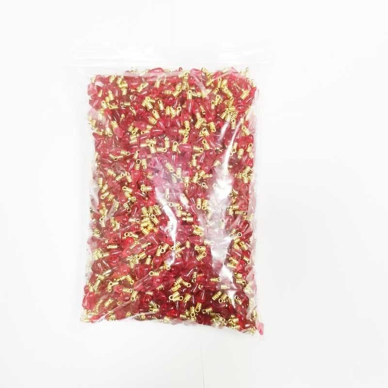 Burkina Faso Christmas Use Acrylic Twist Bulbs with Red Purple Colors