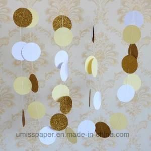 Umiss Hanging Glitter Paper Garland Christmas Wedding Baby Shower Birthday Festival Party Decor