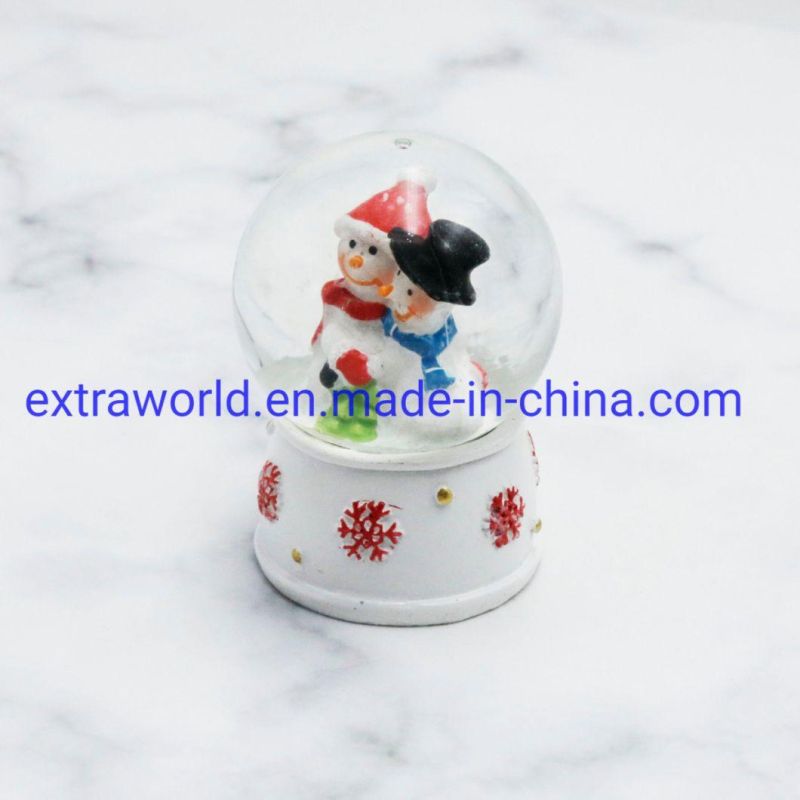 New Year Resin Souvenir Christmas Snowglobe