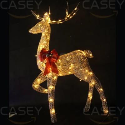 Life Size 3D Motif LED Christmas Light Reindeer for Sale