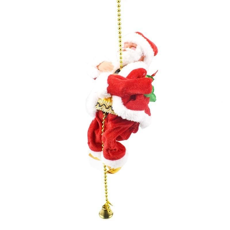 Dropshipping Electric Santa Claus climbing bead string decorations