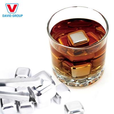 Good Quality Ecofriendly Stainless Steel Ice Cube Bullet Shaped Whiskey Stone