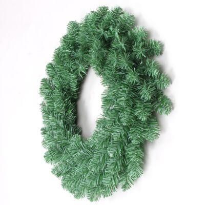 Yh2067 40/50/60cm Yiwu Large Christmas Wreath for Front Door Decoration Spruce Wreath Plain