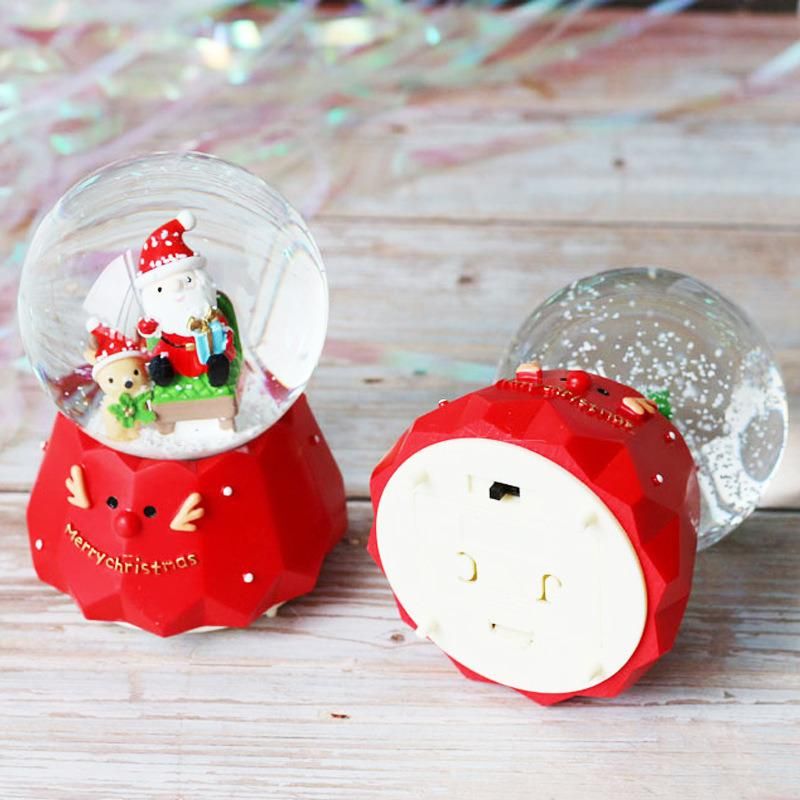 Best Sale Christmas Crystal Ball Music Box for Promotion