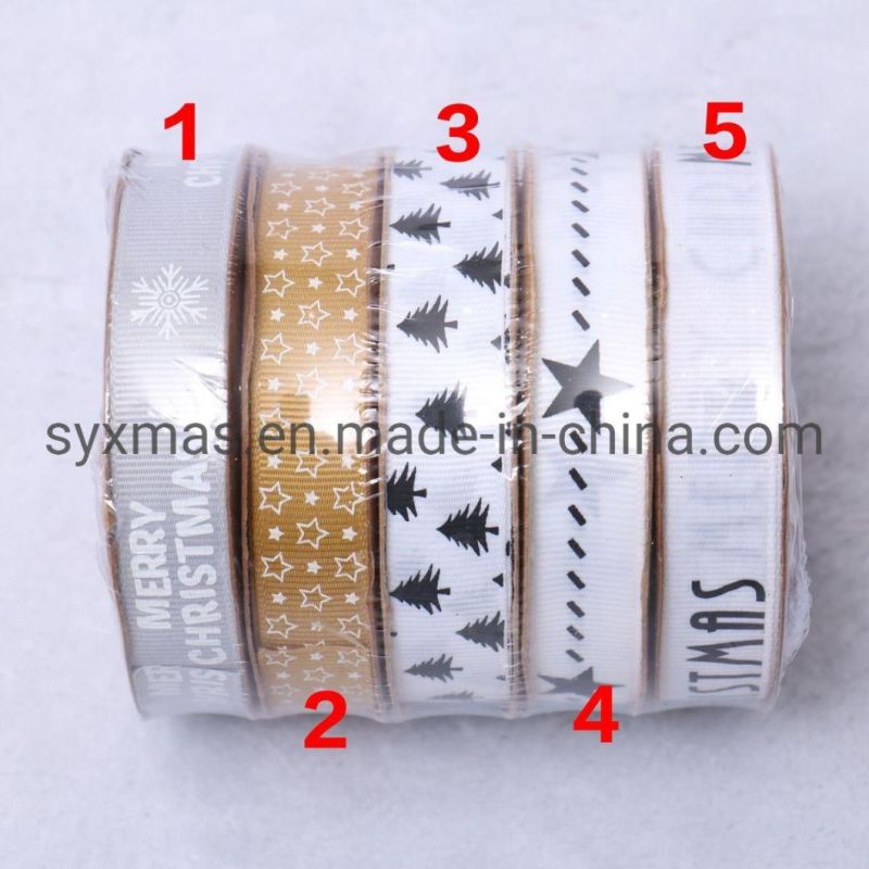 Handmade Printed Polyester Ribbon for Bow Craft Wedding Party DIY Decoration Gift Packaging Accessories