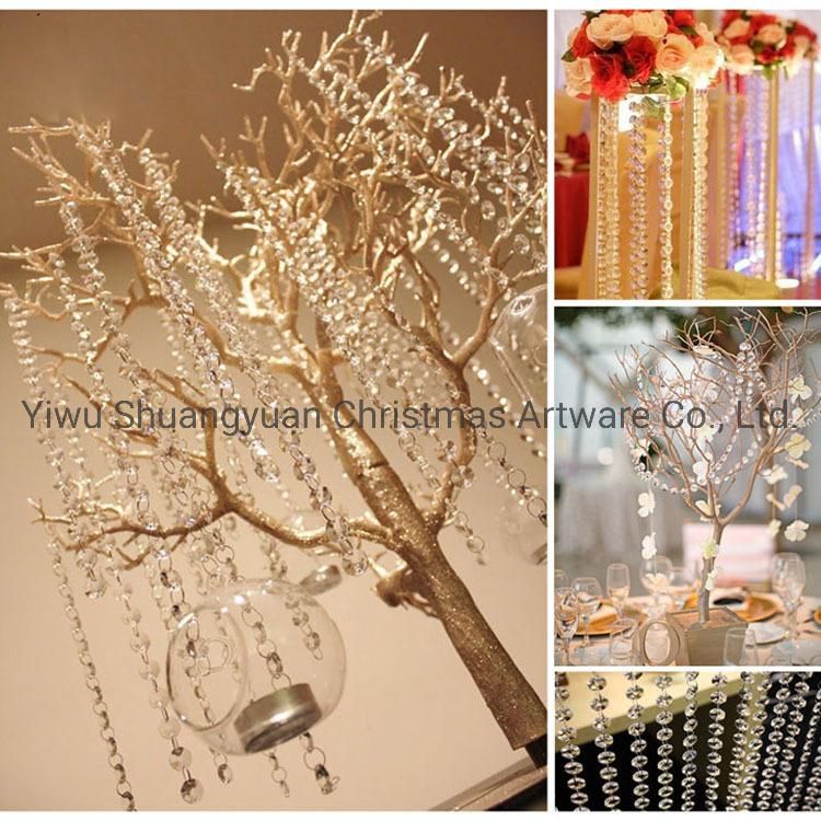 Hot Sale Christmas Decorative 8mm*2.5m Round PS Material Bead Garland