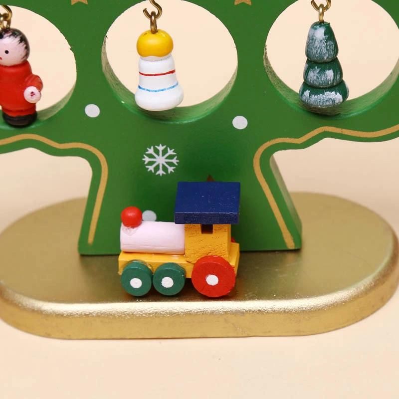 DIY Wooden Holiday Promotion Kid′s Children Gift Christmas Decoration Tabletop Christmas Trees