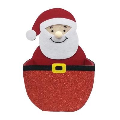 Art Crafts Animated Indoor Santa Decorations Basket Christmas Storage Box