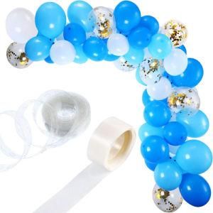 Blue Happy Birthday Decoration Balloons Garland Arch Home Wedding Supplies