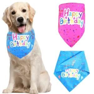 Dog Birthday Triangle Scarf Medium and Large Dog Party Bib Decoration