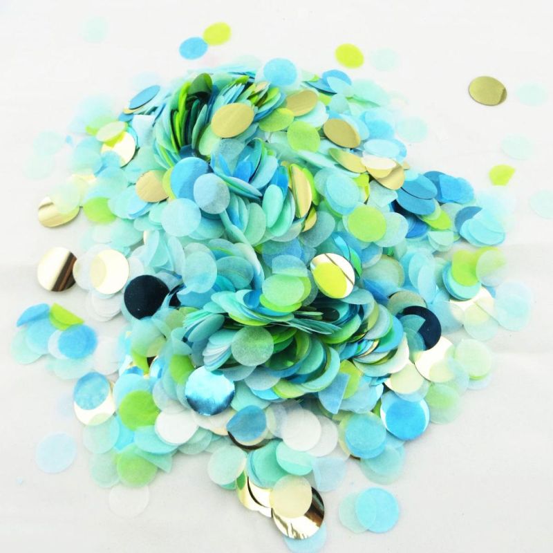 Eco Friendly Biodegradable Colorful Confetti Round Shape Confetti