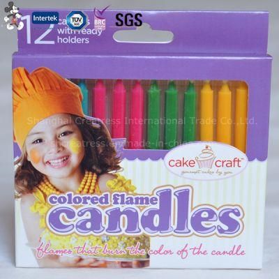 Unexceptionable Color Flame Birthday Candle for Cake Decoration