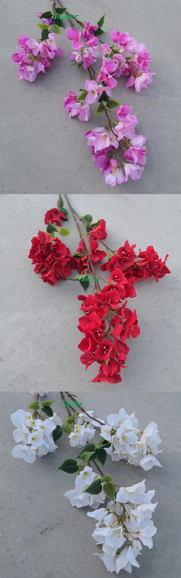 Factory Directly Artifcial Silk Bougainvillea Flower for Wedding Decoration
