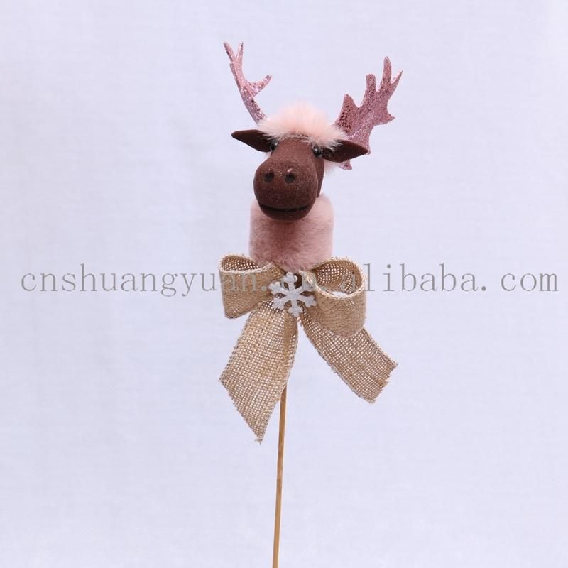 New Design Christmas Shiny Bird Owl Elk for Holiday Wedding Party Decoration Supplies Hook Ornament Craft Gifts