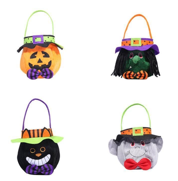 Trick or Treat Bags Pumpkin Halloween Kids Candy Handbag