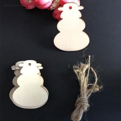 DIY Blank Wood Snowman Christmas Ornaments Outdoor Decorations Wood Christmas Ornaments