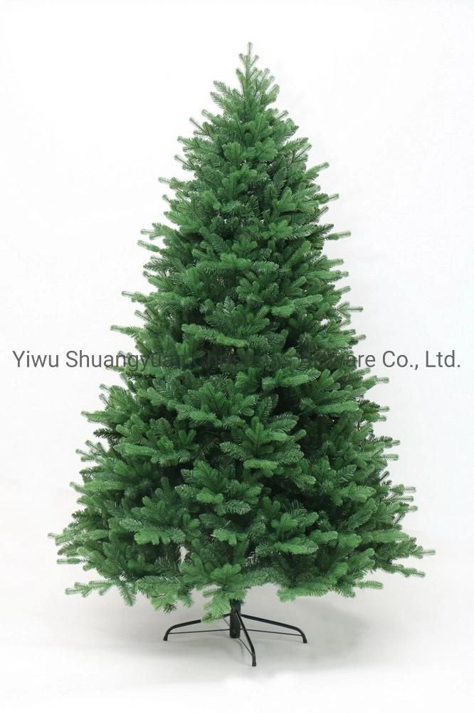 Green PVC & PE Mixed Christmas Tree for Decoration